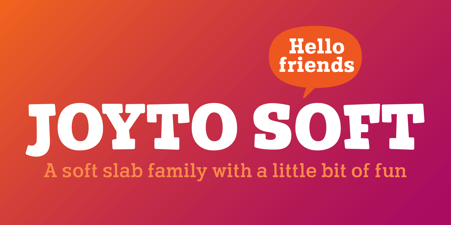 Пример шрифта Joyto Soft #1